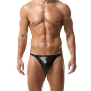 Pride PU Thong- Black