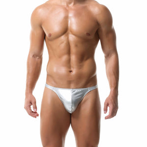 Pride PU Thong- Sliver